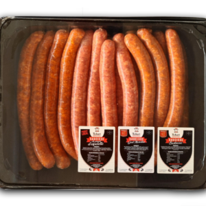 Pack Saucisses piment d'Espelette, Goût Maroilles, Barbecue