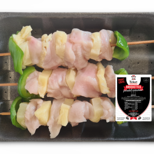 Brochettes poulet ananas